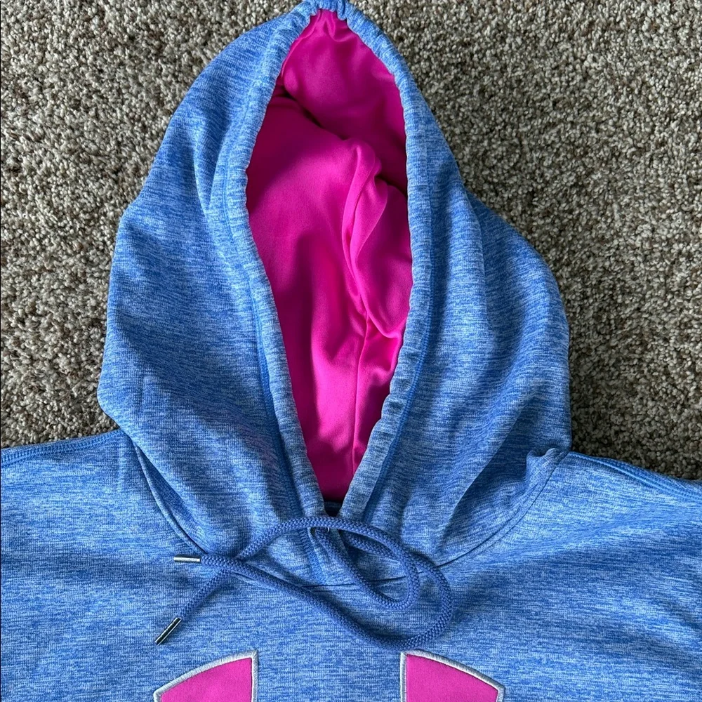 Under Armour Women’s XL hoodies. Blue and Charcoal Hoodies with Pink Logo - Picture 7 of 10